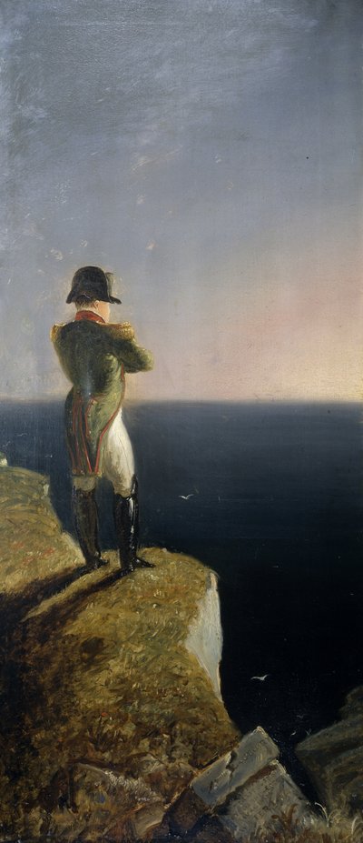 Napoleon op Elba peinzend op Sint-Helena, c.1844 door Benjamin Robert Haydon