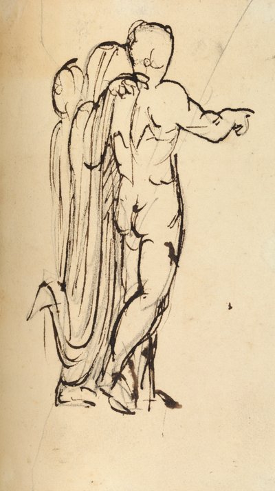 Studie van een Groep Staande Figuren door Benjamin Robert Haydon