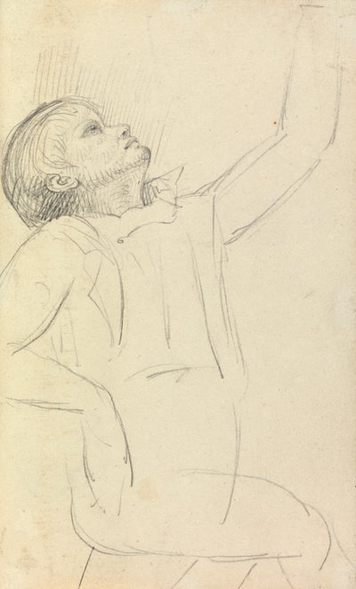 Studie van een zittende man door Benjamin Robert Haydon