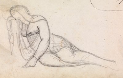 Studie van een vrouw in gedeeltelijke rust door Benjamin Robert Haydon
