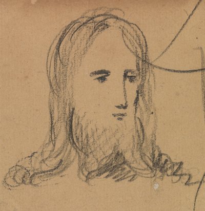 Studie van het gezicht van Jezus door Benjamin Robert Haydon