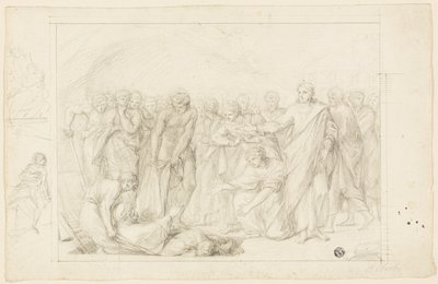 Dood van Ananias door Benjamin West