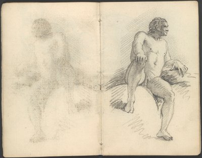 Schetsboek van figuur- en compositiestudies door Benjamin West