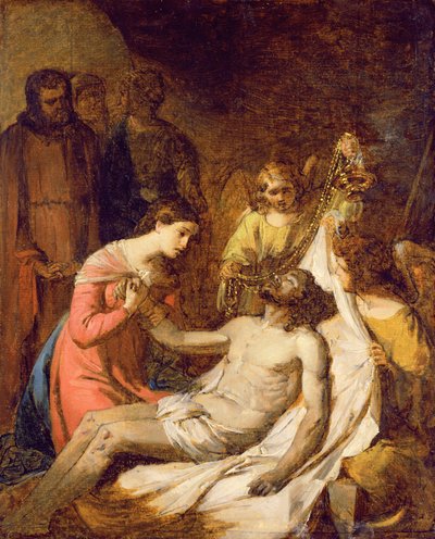 Studie van de rouw om de dode Christus door Benjamin West