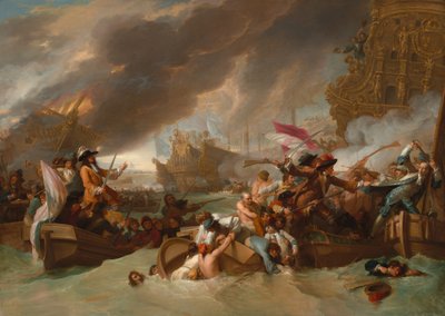 De Slag bij La Hogue door Benjamin West