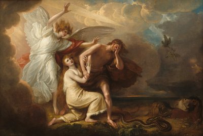 De Verdrijving van Adam en Eva uit het Paradijs door Benjamin West