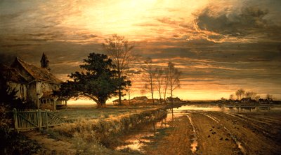 In de avond zal het licht zijn, 1882 door Benjamin Williams Leader