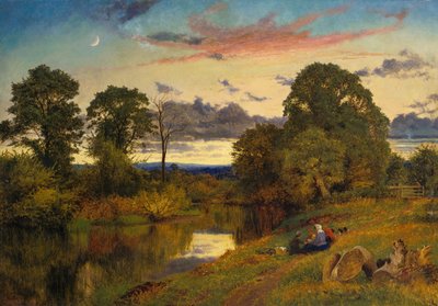 Zonsondergang door Benjamin Williams Leader