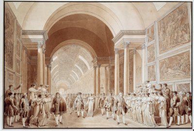 Uitzicht op de bruidsstoet van Napoleon I met aartshertogin Marie Louise van Habsburg-Lotharingen door Benjamin Zix