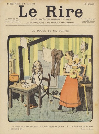 Illustratie voor Le Rire door Benjamin Rabier