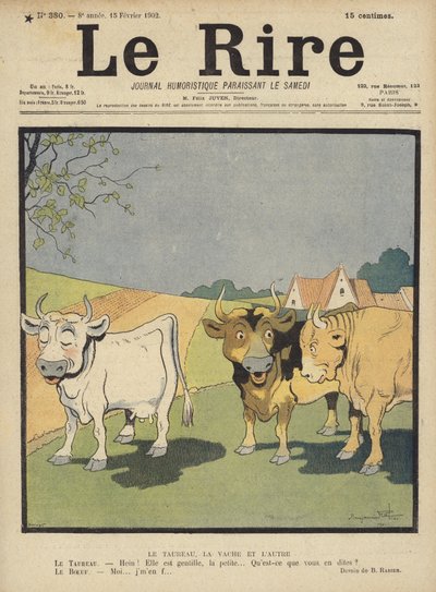 Illustratie voor Le Rire door Benjamin Rabier