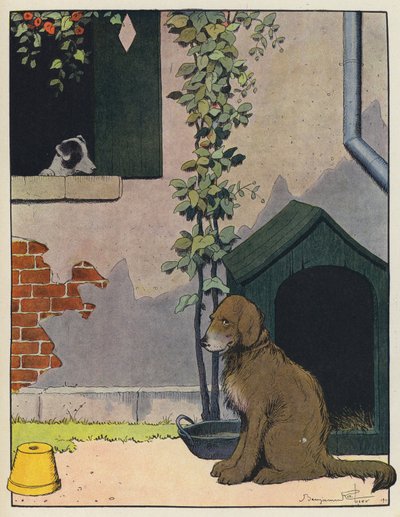 Twee honden door Benjamin Rabier