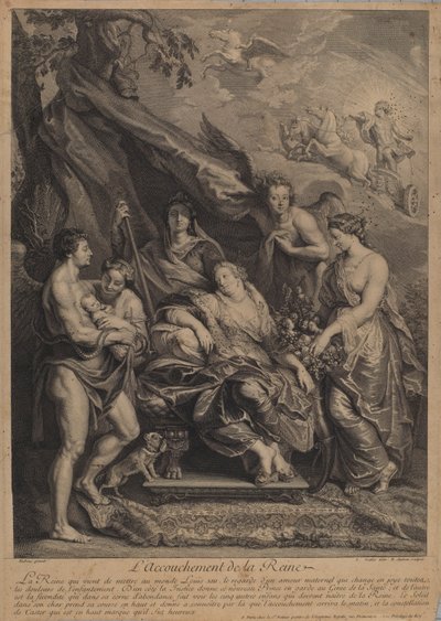 De geboorte van de koningin door Benoit Audran I