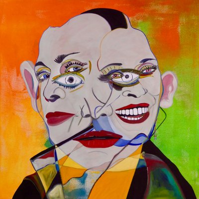 Mythe 4, 2021 (olieverf en acryl op doek) door Benoit Erwann Boucherot