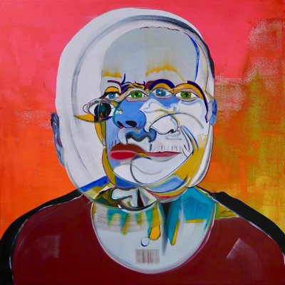 Mythe 7, 2021 (olieverf en acryl op doek) door Benoit Erwann Boucherot