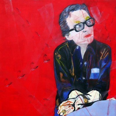 Rouge Duras 2, 2013 (olieverf op doek) door Benoit Erwann Boucherot