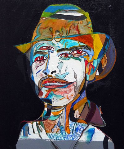 Surportret : Marcos Alejandro Rosas Jassan, 2014 (olieverf op doek) door Benoit Erwann Boucherot