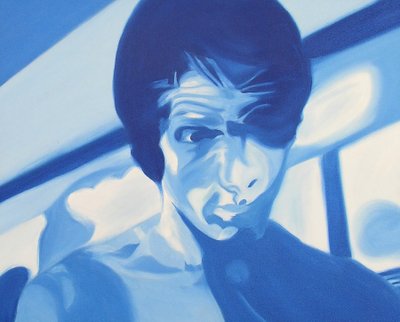 Surportret : Sébastien, 2005 (olieverf op doek) door Benoit Erwann Boucherot
