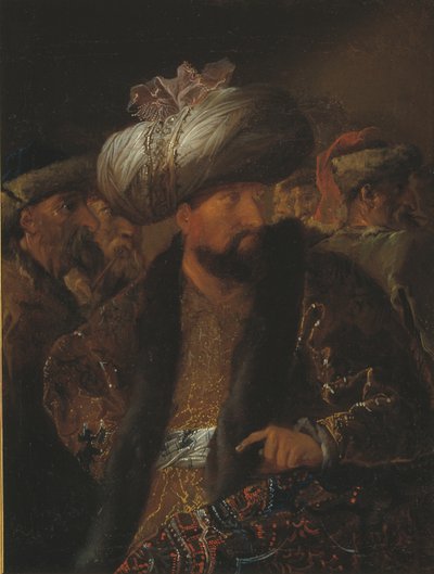 Een verzameling Turkse mannen door Benoît Le Coffre