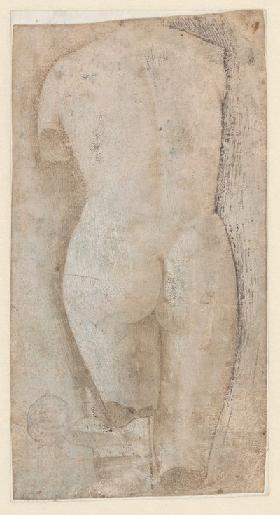 Schets van Klassieke Beeldhouwwerk van het Venus Pudica Type door Benozzo Gozzoli