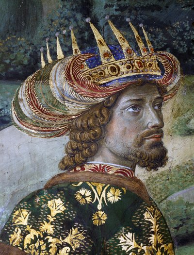 Balthazar, vermeend portret van Johannes VIII Palaiologos (detail) uit Processie van de Wijzen door Benozzo di Lese di Sandro Gozzoli