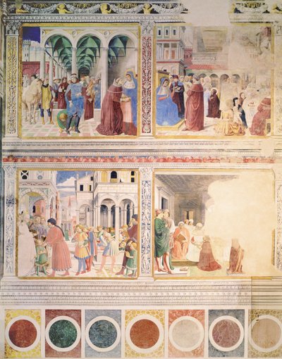 Episodes uit het leven van St. Augustinus, 1463-65 door Benozzo di Lese di Sandro Gozzoli