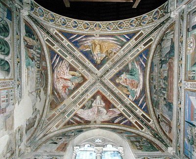 Episodes uit het leven van St. Augustinus, van het koorplafond, 1463-65 door Benozzo di Lese di Sandro Gozzoli