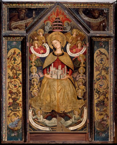 Maagd van de engelen door Benozzo di Lese di Sandro Gozzoli