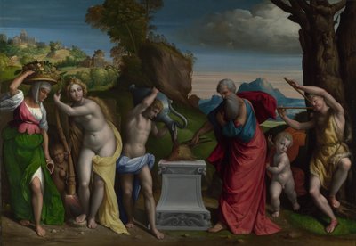 Een Heidens Offer, 1526 door Benvenuto Tisi da Garofalo