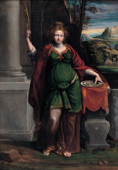 Sint Lucia, 1535-1540 door Benvenuto Tisi da Garofalo