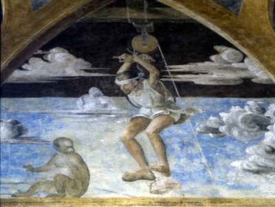 Fresco door Butinone en B. Zanale in de Kerk van S. Pietro in Gessate, Milaan door Bernadino and Zenale B.  Butinone
