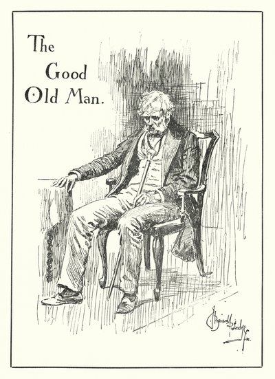 De Goede Oude Man (gravure) door Bernard (after) Partridge