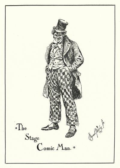 De Toneelkomiek (gravure) door Bernard (after) Partridge