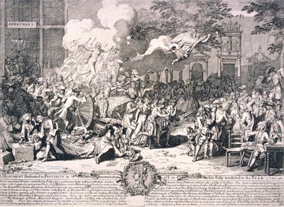 Een monument gewijd aan het nageslacht ter herdenking van de ongelooflijke dwaasheid uitgevoerd in 1720 door Bernard Baron