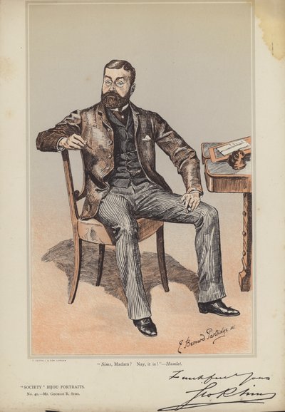 Mr George R Sims door Bernard Partridge