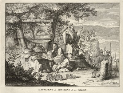 Magiciens et Sorciers de la Chine, uit Cérémonies et Coutumes Religieuses de tous les Peuples du Monde, gepubliceerd 1736 door Bernard Picart