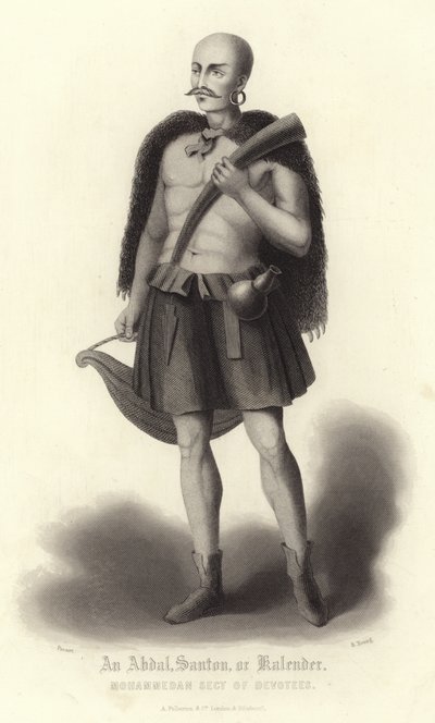 Portret van een Abdul, Santon of Kalender door Bernard Picart