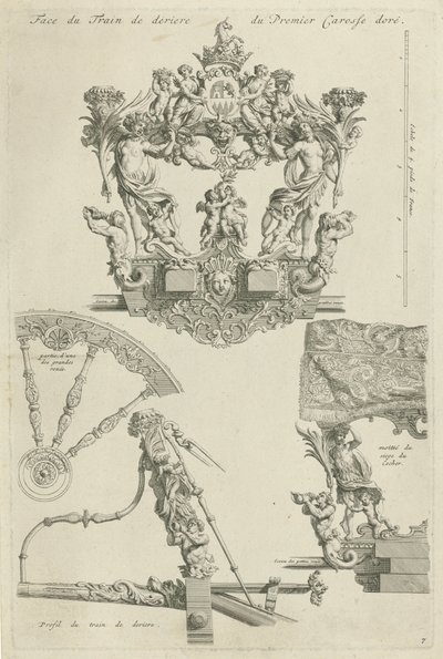 Staatskoets van de hertog van Ossuna, 1713 door Bernard Picart