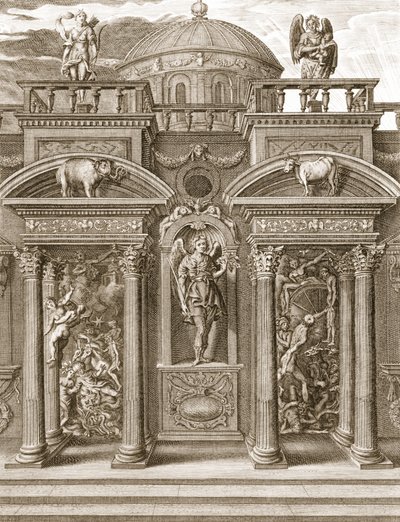Het huis van de slaap, 1731 door Bernard Picart