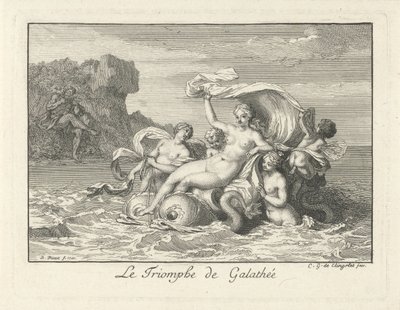 Triomf van Galatea door Bernard Picart
