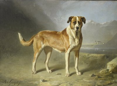 Een sint-bernardshond door Bernard te Gempt