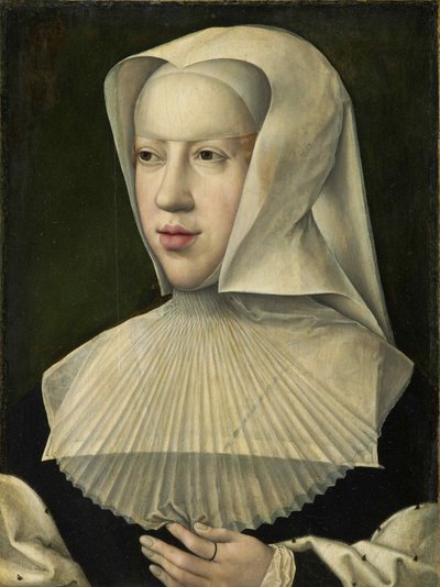 Portret van Margaretha van Oostenrijk 1480-1530 door Bernard van Orley