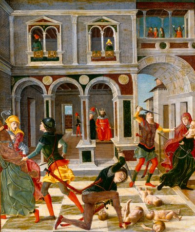 De slachting van de onschuldigen door Bernardino Butinone