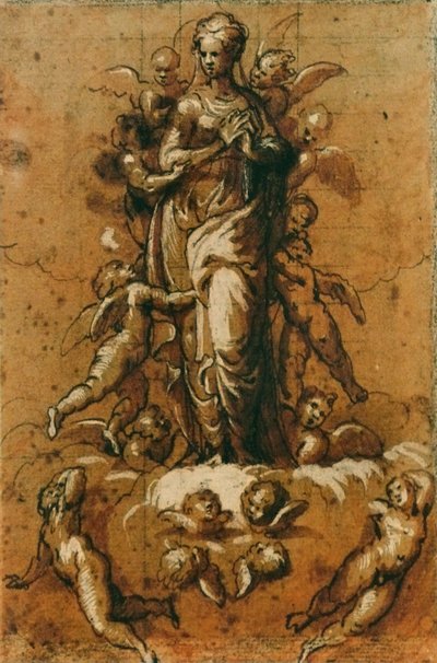 De onbevlekte ontvangenis door Bernardino Campi