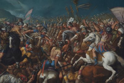 Het Gevecht tussen Scipio Africanus en Hannibal, c. 1616-1618 door Bernardino Cesari