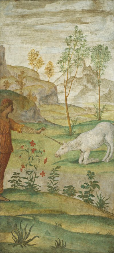 Procris en de Eenhoorn, ca. 1520-1522 (fresco) door Bernardino Luini
