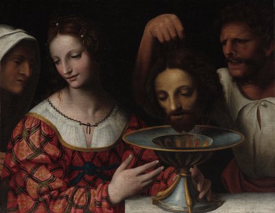 Salome met het hoofd van de heilige Johannes de Doper door Bernardino Luini