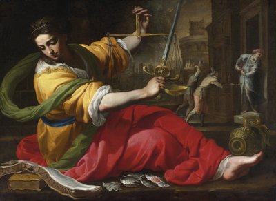 Allegorie van Gerechtigheid door Bernardino Mei