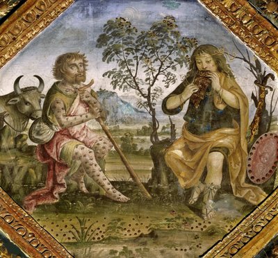 Mercurius, Argus en Io, 1492-1494 door Bernardino Pinturicchio