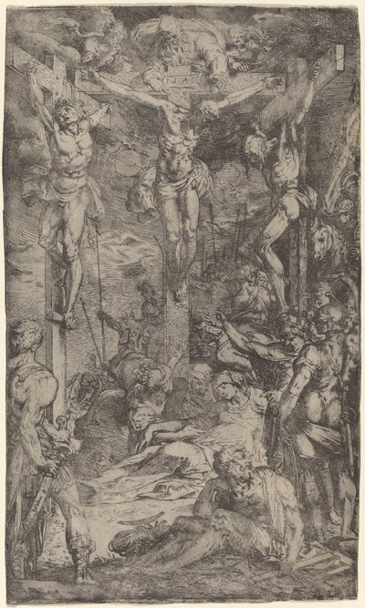 De kruisiging door Bernardino Poccetti